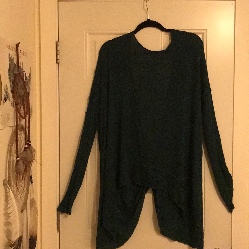 Free people open back knit sweater